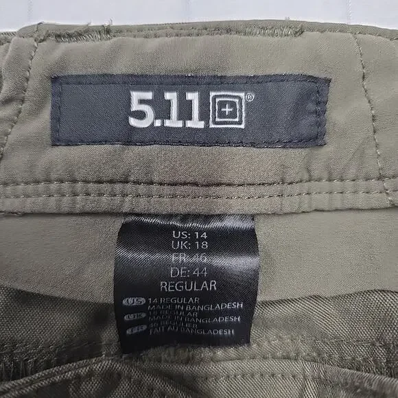 5.11 Tactical Women's Apex Cargo Pants Ranger Green Sz 14 Hiking Outdoor 64446 - Picture 2 of 14